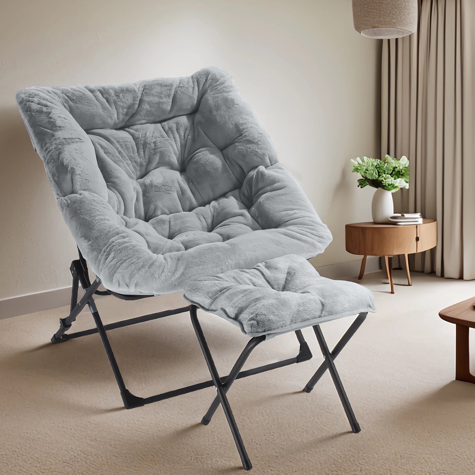 Cozy Up in Style: Why the Oakham Faux Fur Foldable Comfy Saucer Chair is a Must-Have