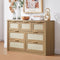 Rattan 7-Drawer Dresser Storage Chest