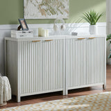 Oxford Fluted Sideboard Buffet Cabinet with Adjustable Shelves