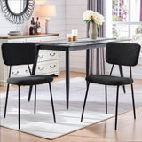 Modern Kitchen Round Dining Chairs Set of 2