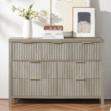 Oxford Fluted 47'' Wide 7 Drawer Bedroom Dresser