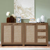 Hampstead Rattan Cabinet with 3 Doors and 3 Drawers