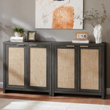 Hampstead Rattan Storage Cabinet with Adjustable Shelves