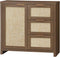 Rattan 3-Drawer 1-Door Storage Cabinet