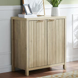 Oxford Fluted Sideboard Buffet Cabinet with Adjustable Shelves