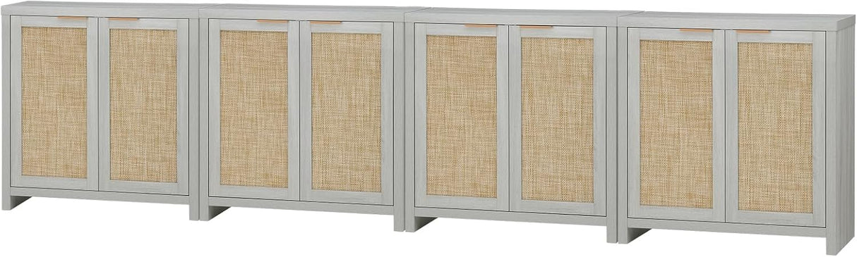 Rattan 2-Door Storage Sideboard