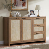 Hampstead Rattan 3 Drawer Storage Cabinet with 2 Doors