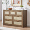 Rattan 7-Drawer Dresser Storage Chest