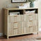 Oxford Fluted Wide Modern Wooden Chest of 6 Drawers