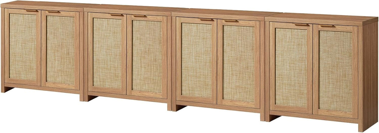 Rattan 2-Door Storage Sideboard