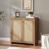 Hampstead Rattan Storage Cabinet with Adjustable Shelves