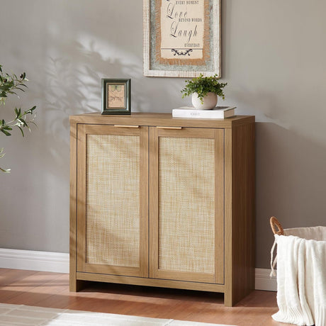 Rattan 2-Door Storage Sideboard