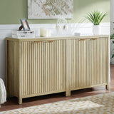 Oxford Fluted Sideboard Buffet Cabinet with Adjustable Shelves