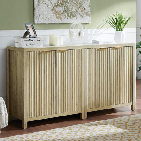 Oxford Fluted Sideboard Buffet Cabinet with Adjustable Shelves