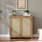 Rattan 2-Door Storage Sideboard