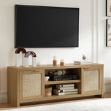 Hampstead 65 inch Rattan TV Stand with Storage