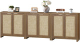 Hampstead Rattan Storage Cabinet with Adjustable Shelves