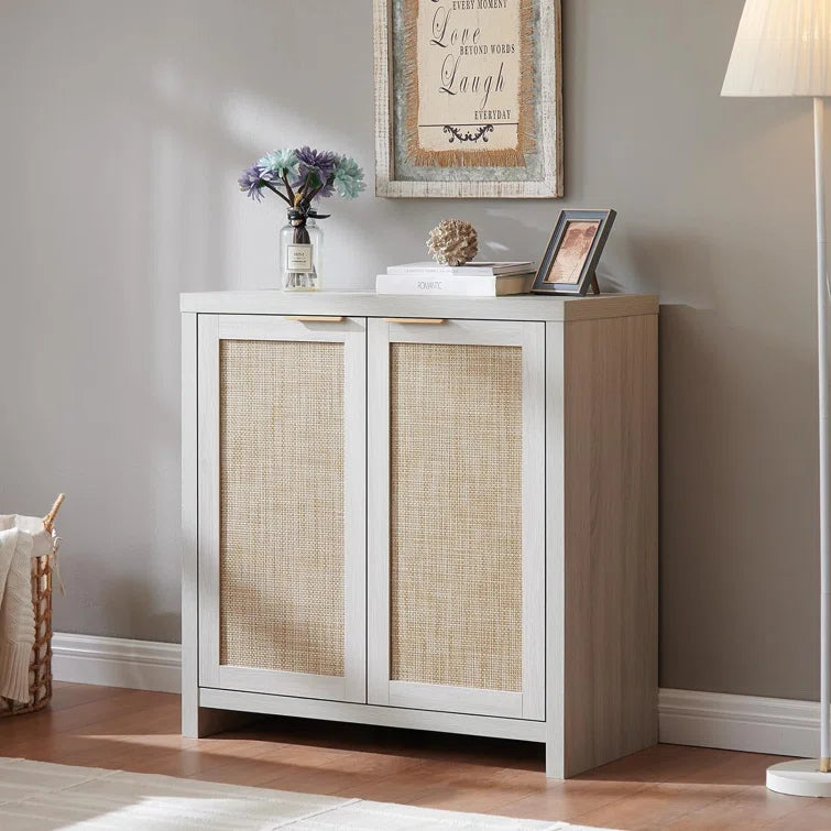 Rattan 2-Door Storage Sideboard