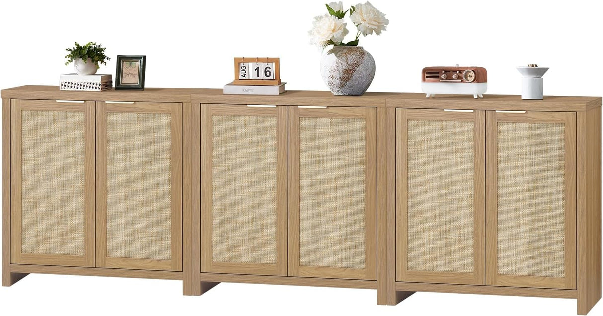 Rattan 2-Door Storage Sideboard