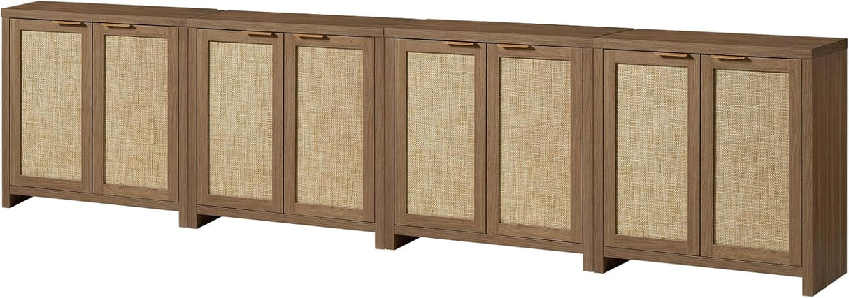 Rattan 2-Door Storage Sideboard