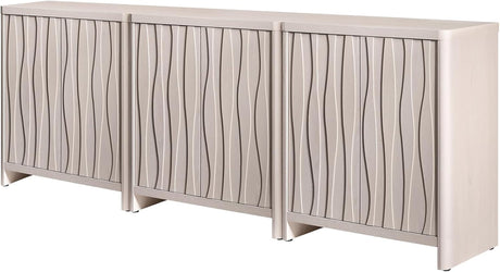 Cornwall Wave Pattern Storage Cabinet with Adjustable Shelves