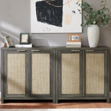 Rattan 2-Door Storage Sideboard