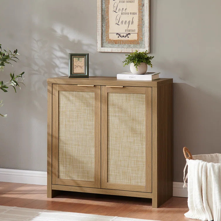 Rattan 2-Door Storage Sideboard