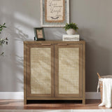 Hampstead Rattan Storage Cabinet with Adjustable Shelves