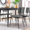 Boucle Fabric Dining Chairs Set of 4