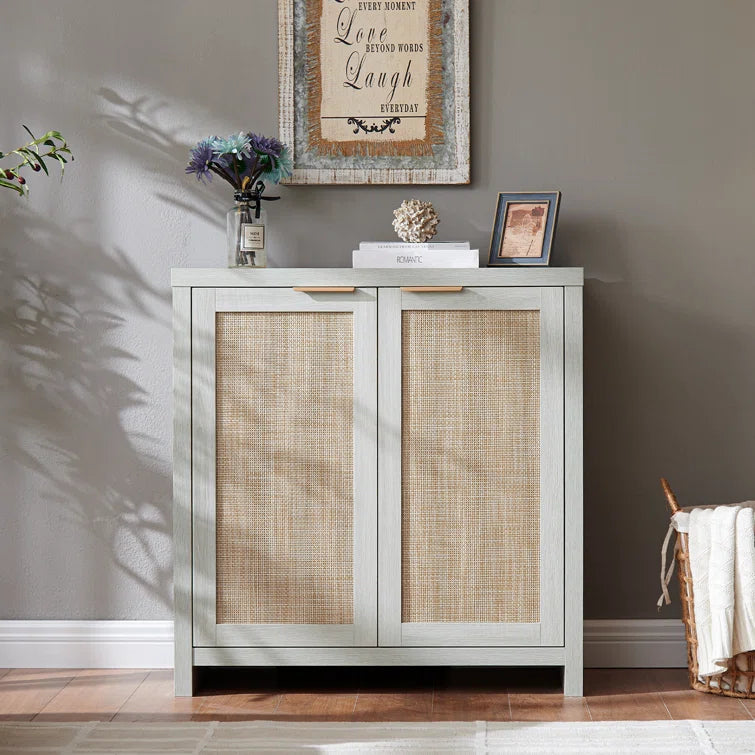 Rattan 2-Door Storage Sideboard