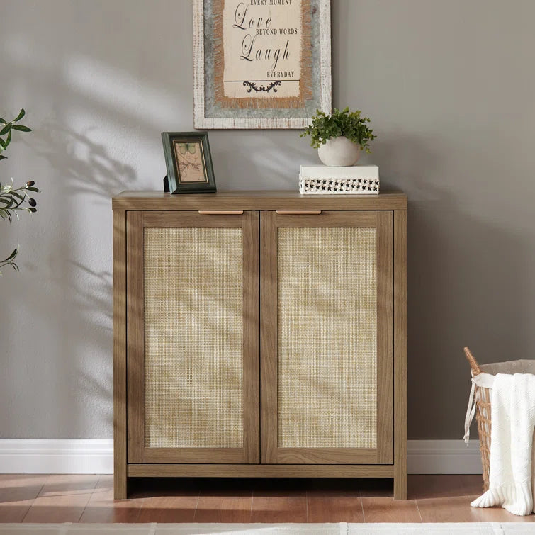 Rattan 2-Door Storage Sideboard