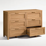 Wooden 6-Drawer Dresser Storage Chest