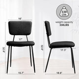 Modern Kitchen Round Dining Chairs Set of 2