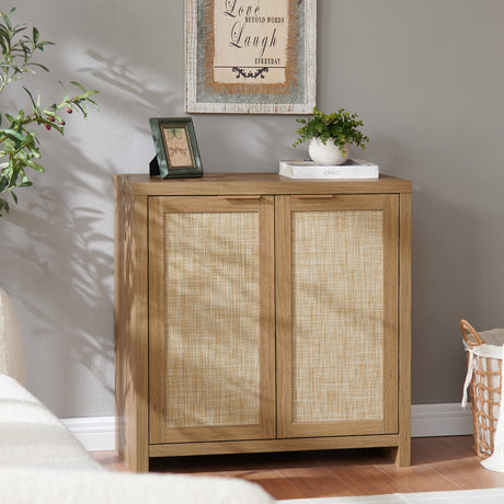 Rattan 2-Door Storage Sideboard