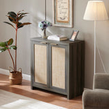 Rattan 2-Door Storage Sideboard