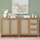 Hampstead Rattan 3 Drawer Storage Chest  with Door