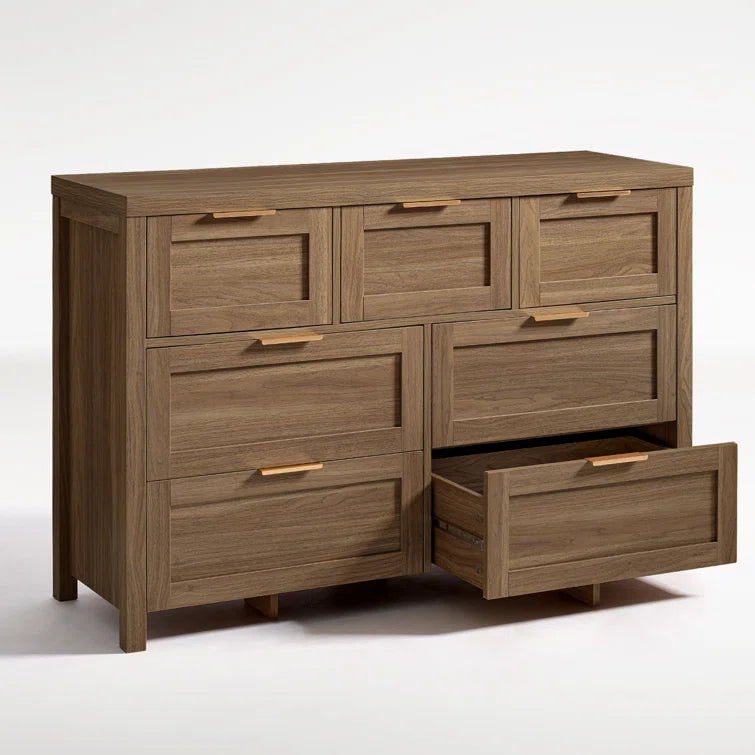 Wooden 7-Drawer Dresser Storage Chest