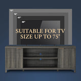 Oxford Mid Century Modern TV Stand with Doors