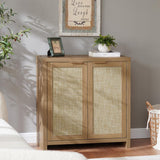 Hampstead Rattan Storage Cabinet with Adjustable Shelves