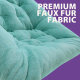 Faux Fur Foldable Comfy Saucer Chair