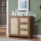 Hampstead Rattan 3 Drawer Storage Chest  with Door