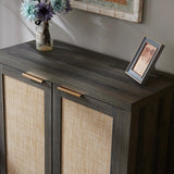 Rattan 2-Door Storage Sideboard