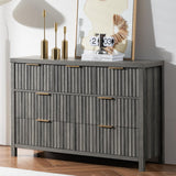 Oxford Fluted 47'' Wide 7 Drawer Bedroom Dresser