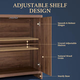 Cornwall Wave Pattern Storage Cabinet with Adjustable Shelves