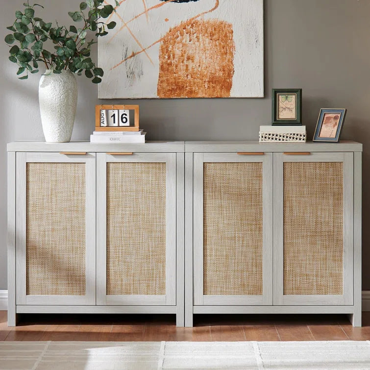 Rattan 2-Door Storage Sideboard