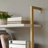 Rattan Ladder 5 Tier Open Tall Bookshelf