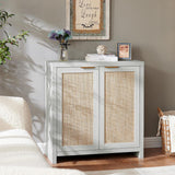 Hampstead Rattan Storage Cabinet with Adjustable Shelves