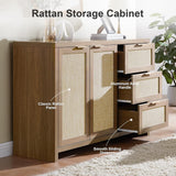 Hampstead Rattan 3 Drawer Storage Cabinet with 2 Doors