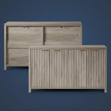 Oxford Fluted Sideboard Cabinet with Adjustable Shelves