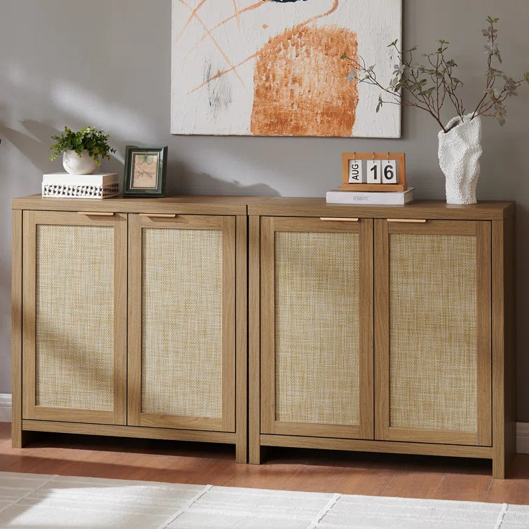 Rattan 2-Door Storage Sideboard